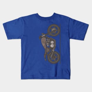 Cafe Racer Sideways Bike Kids T-Shirt